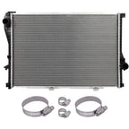 Radiator for BMW 525i, 528i (2001–2005) with Universal Hose Clamps