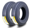 Set of 2 ST185/80R13 Trailer Tires 8PR LRD with Side Scuff Guard