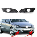 Set of 2 Front Bumper Lower Grille Fog Light Holes for Vauxhall Astra H (2007–2012)