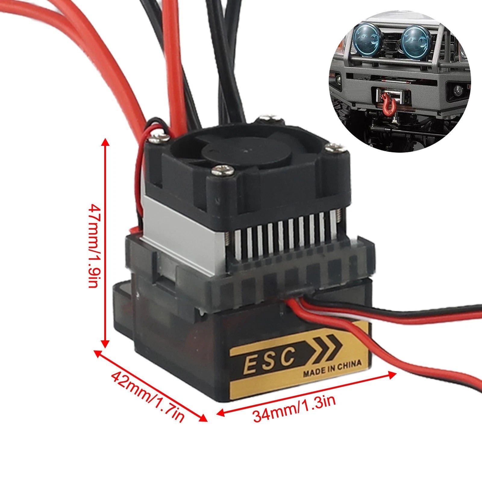 Standby Power Supply 2A for RC Model Car (320A) Double Way ESC