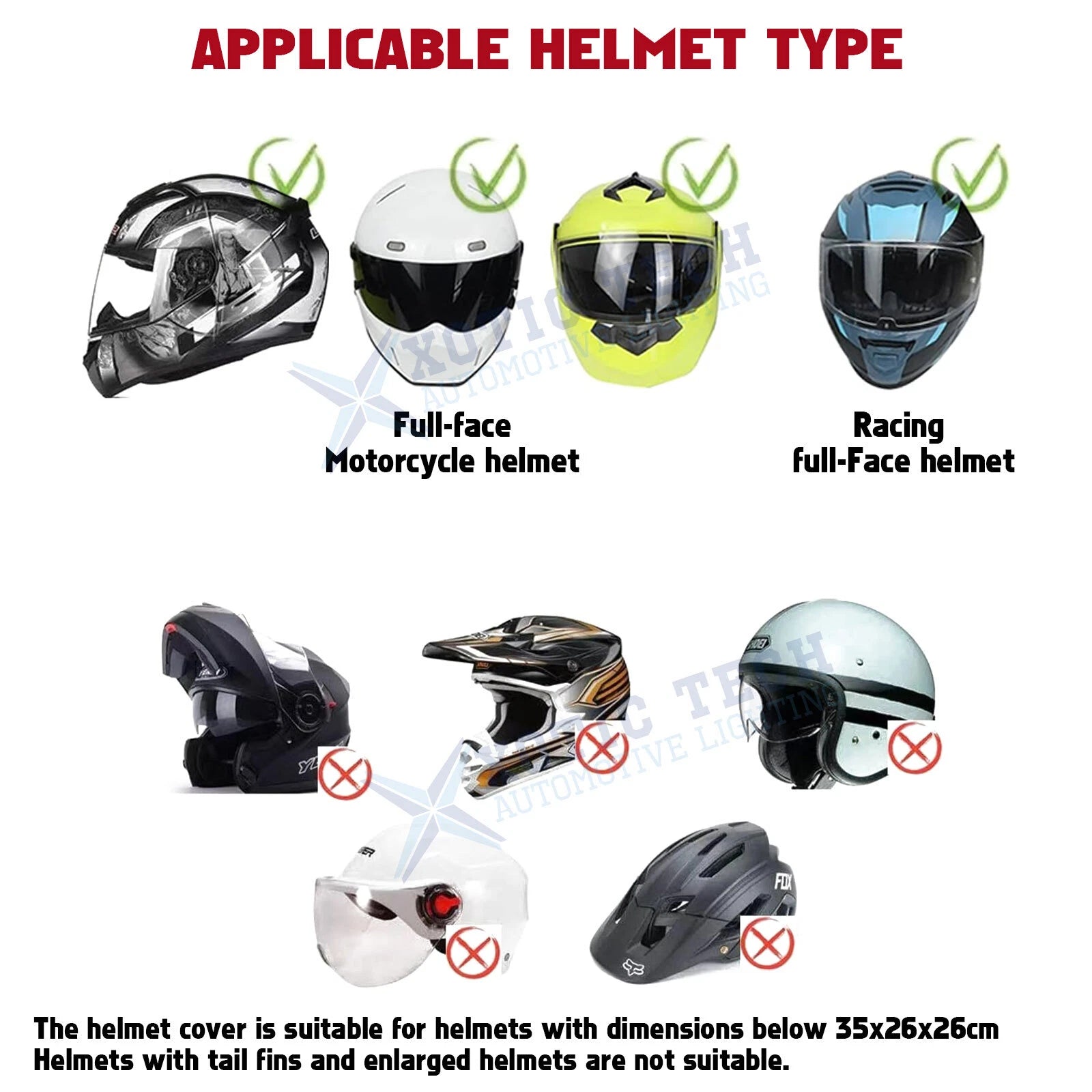 Helmet Dust Cap Cover for Full Face Motorcycle (2000-2009)