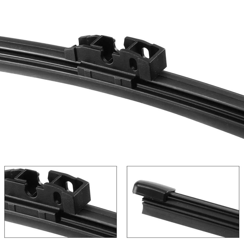 1 Pcs 15" Rear Windshield Wiper Blade for BMW  Rubber Black