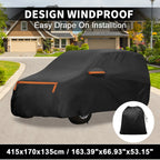Waterproof Car Cover for Toyota Vitz (2005–2018) - Aluminum Film, Zipper