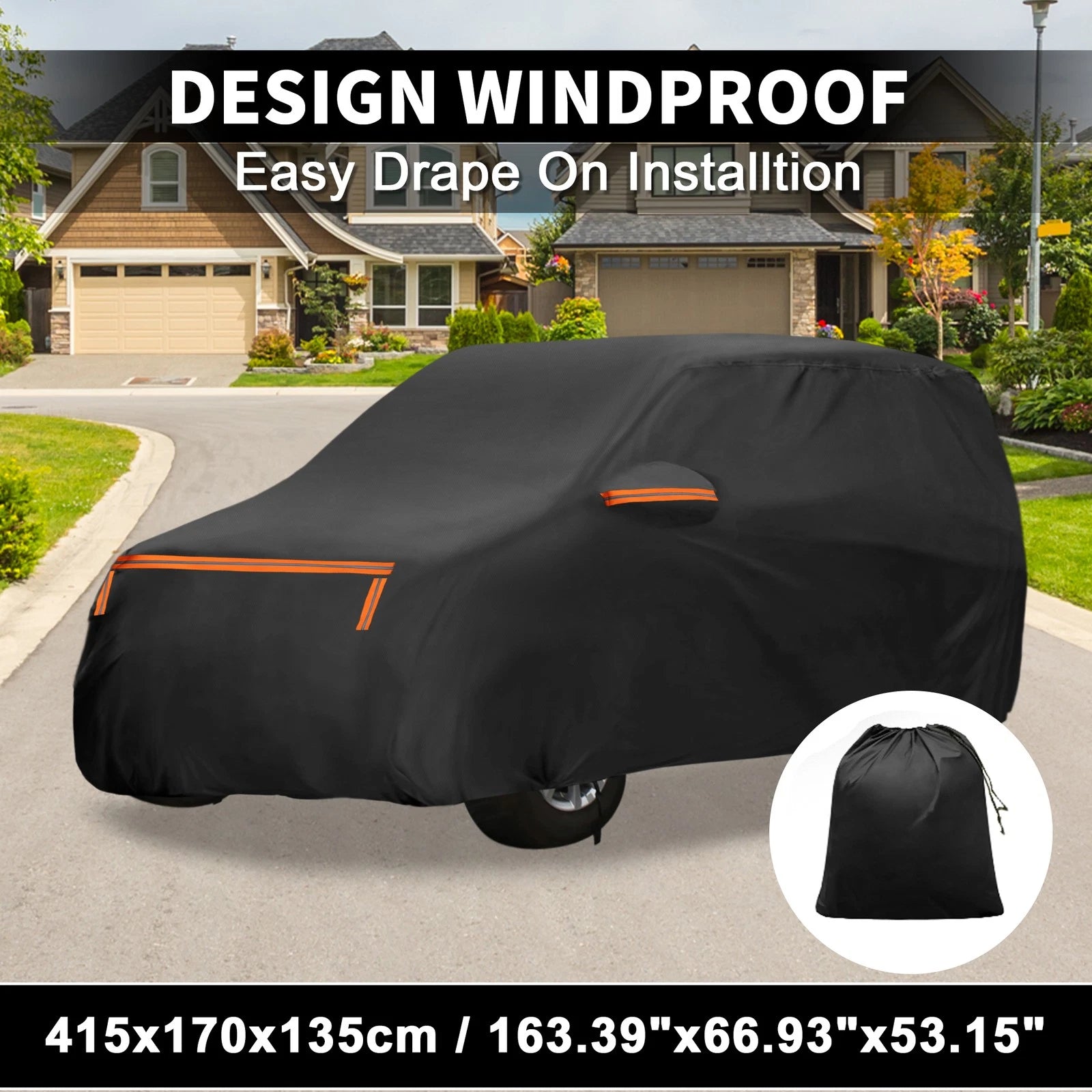 Waterproof Car Cover for Toyota Vitz (2005–2018) - Aluminum Film, Zipper