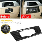 Carbon Fiber Headlight Switch Frame Cover for BMW 3 Series E90 (2007–2013)