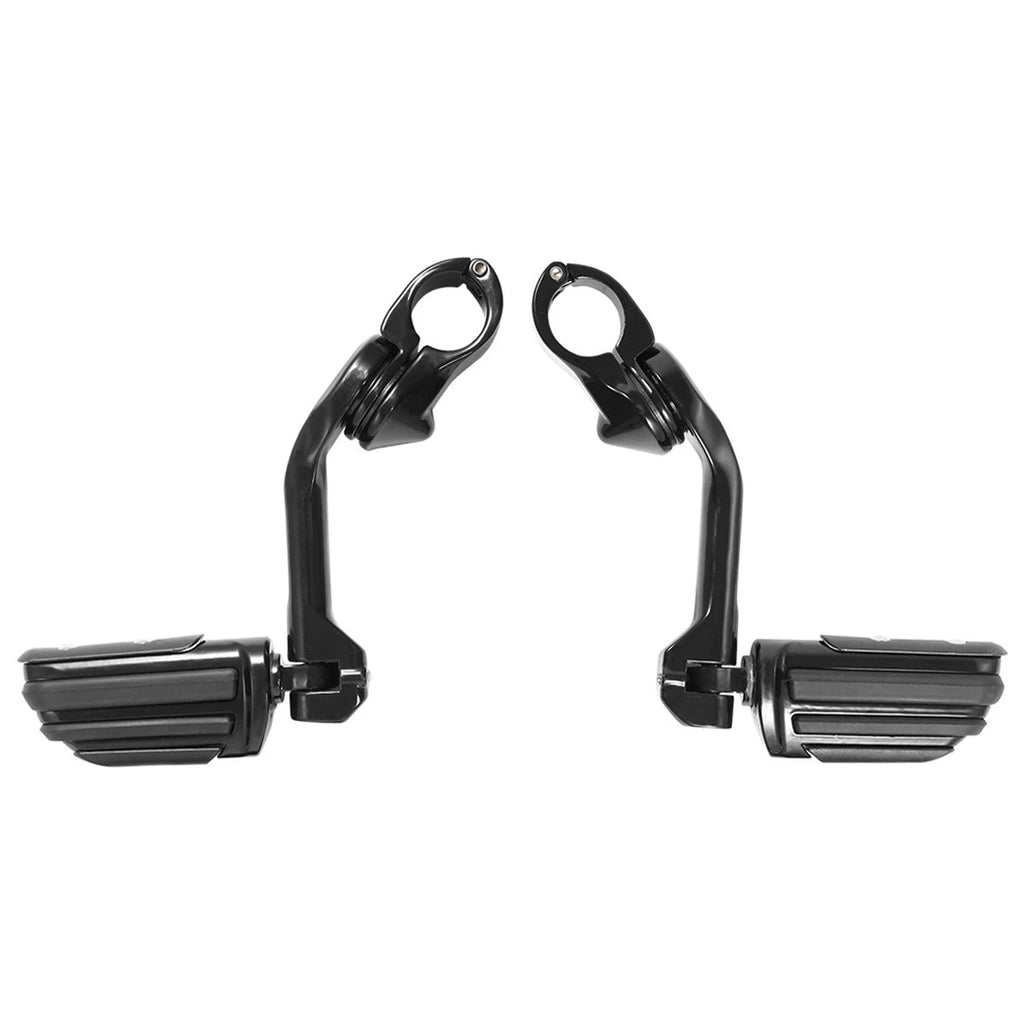 Angled Adjustable Highway Foot Pegs for Harley Dyna (1-1/4")