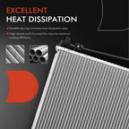 Radiator with Trans Oil Cooler for Honda CR-Z (2011–2016)