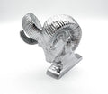 Chrome Metal Ram Head Hood Ornament for Dodge Ram (2002–2018)