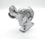 Chrome Metal Ram Head Hood Ornament for Dodge Ram (2002–2018)