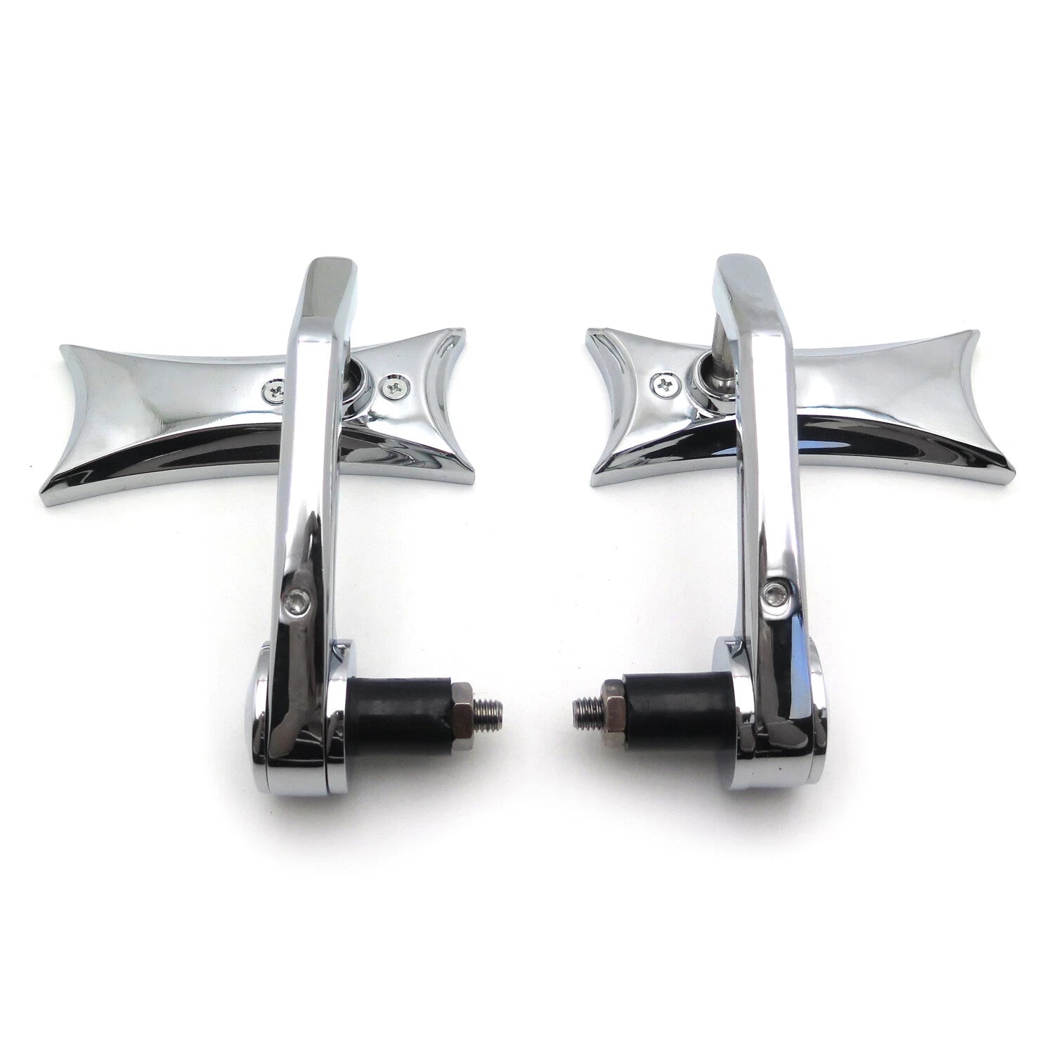 Handlebar Racing Mirror for Honda Suzuki Kawasaki Yamaha (7/8" 1" 22mm 25mm) Chrome