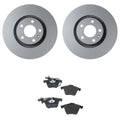 Hella Pagid Front 321mm Rotors Disc Brake Pad Kit for Audi A6 Quattro