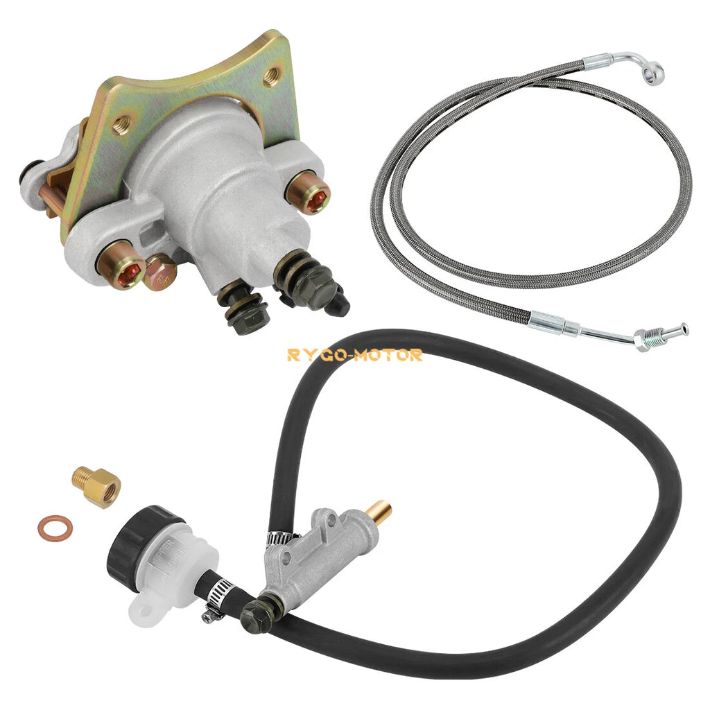 Rear Brake Caliper & Master Cylinder & Hose Line for Polaris Sportsman (2000–2007)