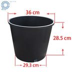 Set of 10 Premium 7 Gallon Injection Molded Nursery Pots for Plants