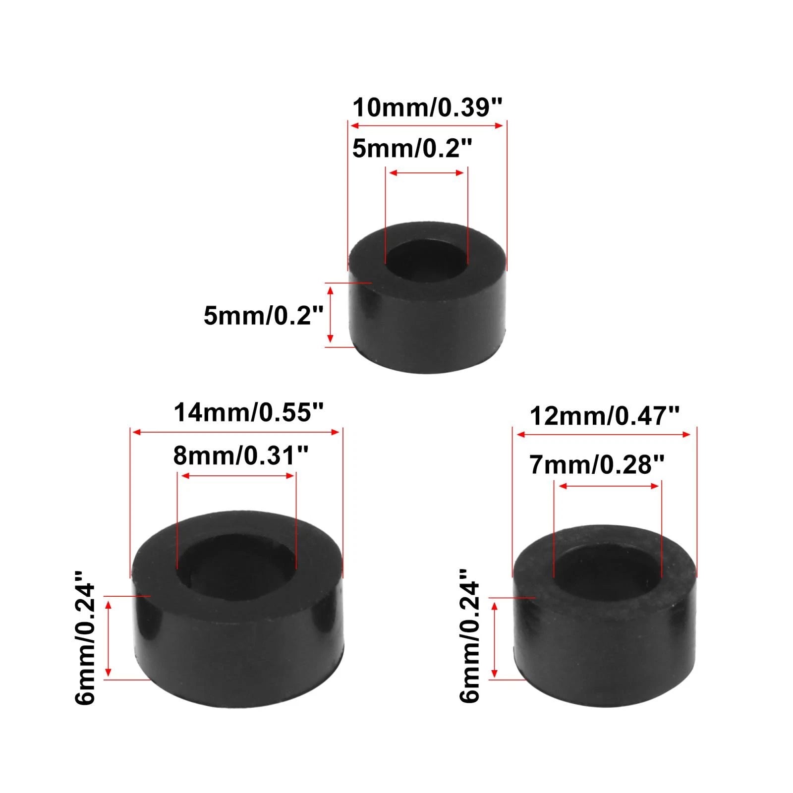 Fuel Line Seal Rubber Diesel Sealing Sleeve Set for Ford Powerstroke 