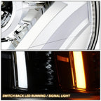 Projector Switchback Headlights for Cadillac Escalade ESV EXT (2007–2014) Chrome/Clear