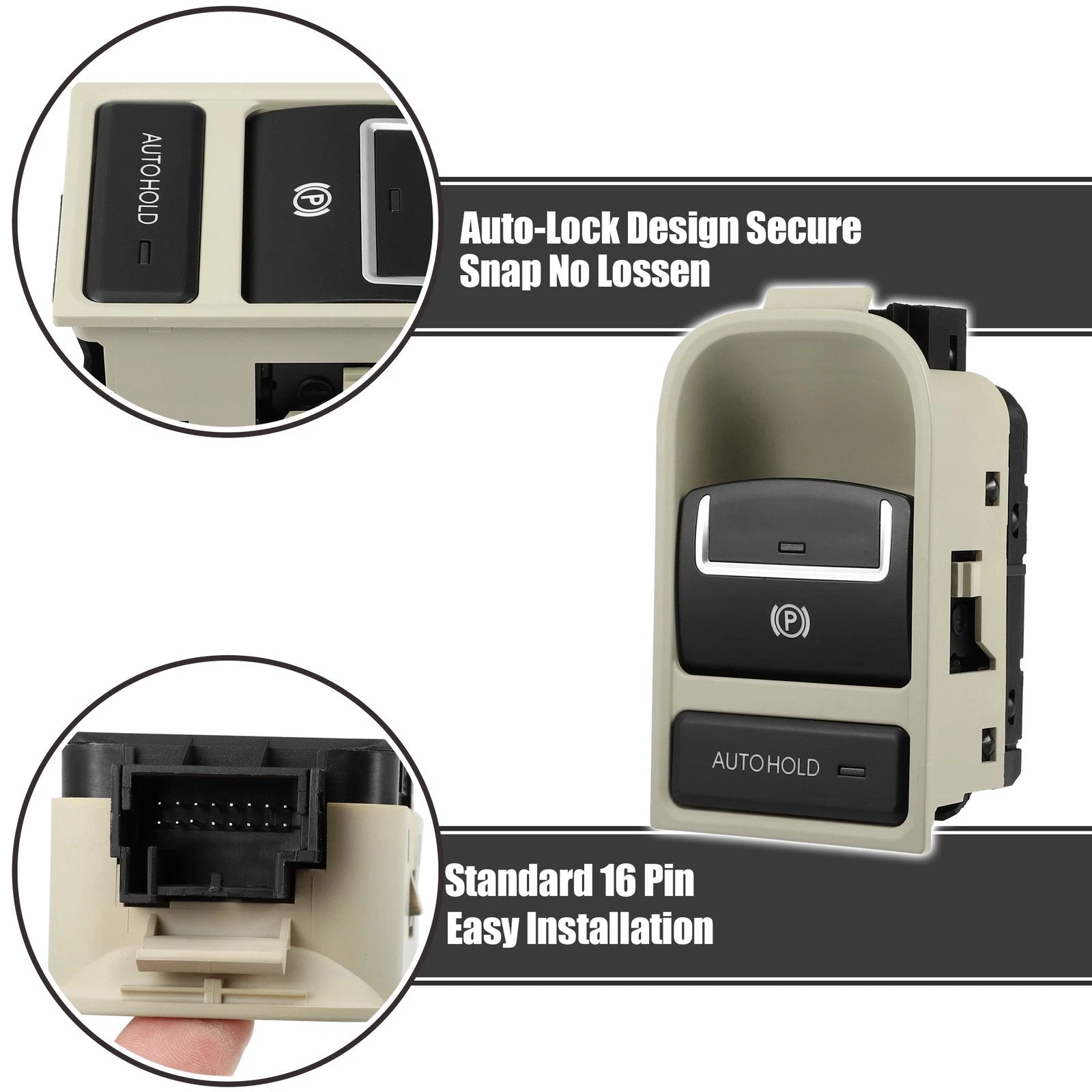 Hand Brake Button Parking Switch for Volkswagen Tiguan (2009–2018) 5N0927225A