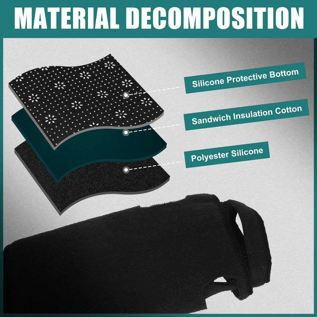 Dashboard Cover for Nissan NV350 (2012–2020) Black Polyester Non-slip Mat