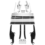 Chrome/Black Windshield Mount Bracket for Harley Softail Fatboy (2000–2017)