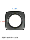 2X Marine Carbon Gauge Trim for 3 3/8in Cutout