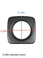 2X Marine Carbon Gauge Trim for 3 3/8in Cutout