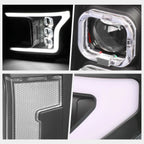 Sequential Square LED DRL Projector Headlights for Ford F150 (2018–2020)