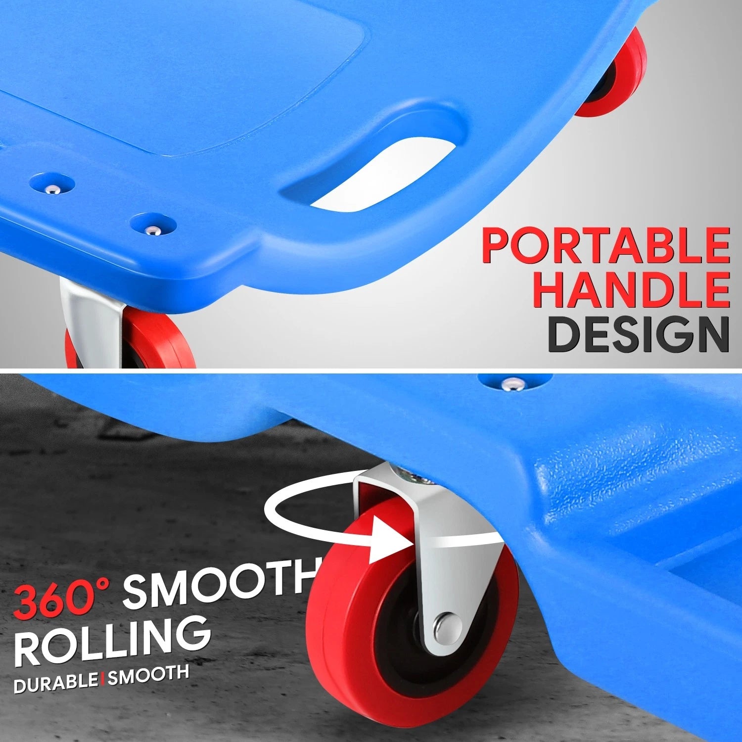 36" Blue Mechanic Creeper for Automotive (200Lbs Load)