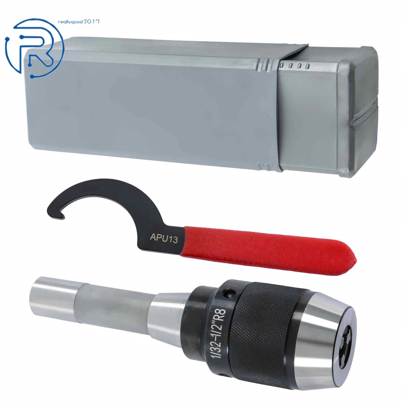 Keyless Drill Chuck 1/32Inch - 1/2Inch R8 Integral Shank 13mm