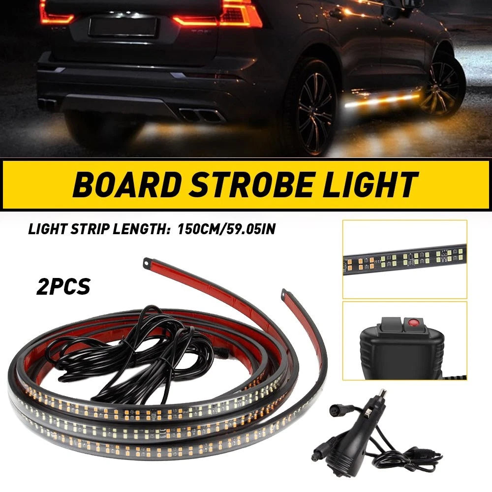 Set of 2 60" Emergency Strobe Lights for Truck Tailgate (EV)