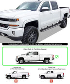 5in Stainless Steel Bars for Chevy Silverado GMC Sierra Crew Cab (2007-2018)