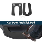 2X Car Door Anti Kick Pad Sticker Protector for Nissan NV200 (2000–2020) Black