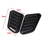 Black Air Flow Intake Hood Scoop Vent Cover for Auto Car (No Year Specified)
