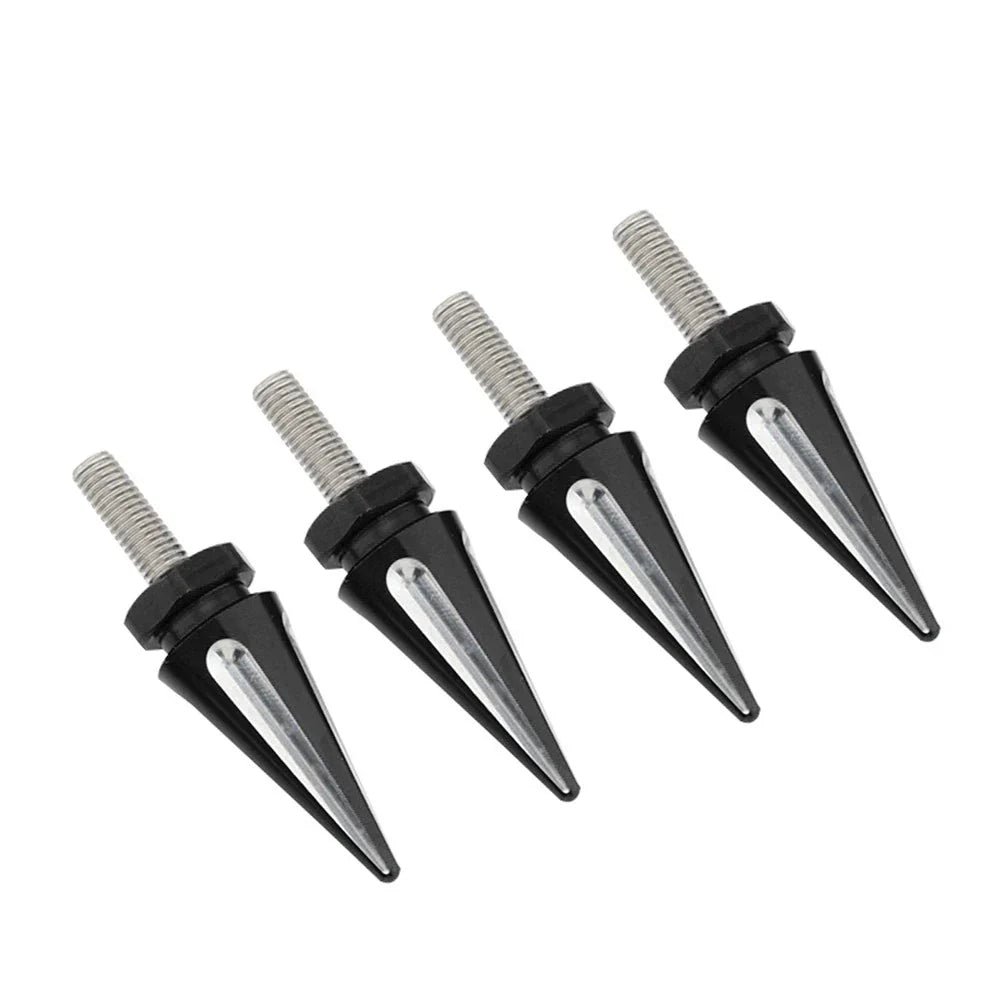 4 x Black Spike Windscreen Screw Bolts for Harley Touring Road Glide (1998-2025)