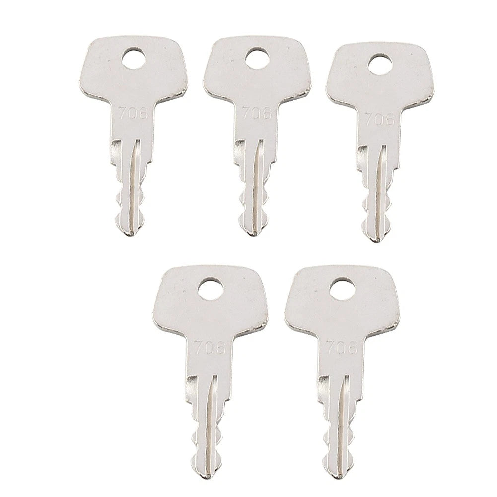 5PCS Fuel Cap 706 Key for Liebherr Heavy Equipment Model J2