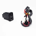18W Type-C + QC3.0 Fast Car Charger for Mitsubishi L200 Triton (2015-2023)