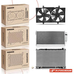 Radiator & AC Condenser & Cooling Fan for Nissan Maxima (2004–2006)