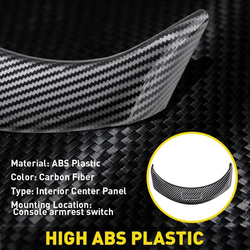 Carbon Fiber Center Console Armrest Box Cover for Benz GLC Class X253 (2015–2020)