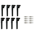 8x Ignition Coil & 8x Autolite Spark Plugs for Jaguar S-Type (2000–2008)