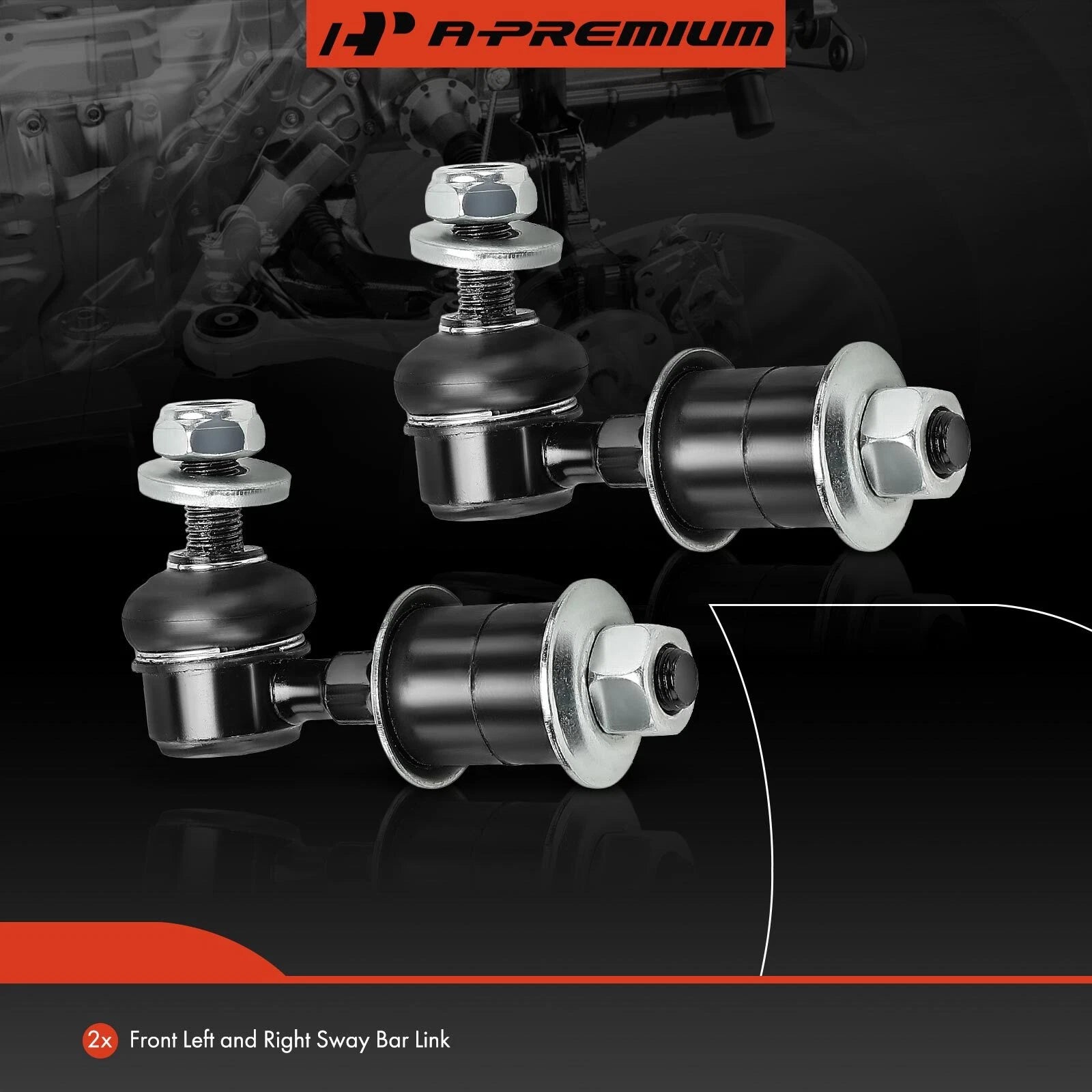 2X Front Sway Bar Link for Nissan Stanza 1986–1992, 300ZX 1988–1989