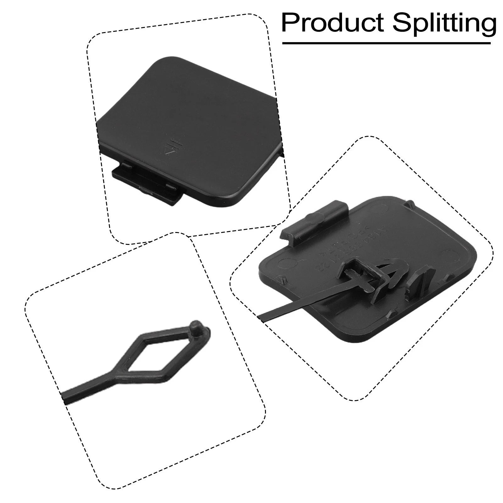 Rear Bumper Tow Hook Cover Cap for Mercedes ML350 (W164)