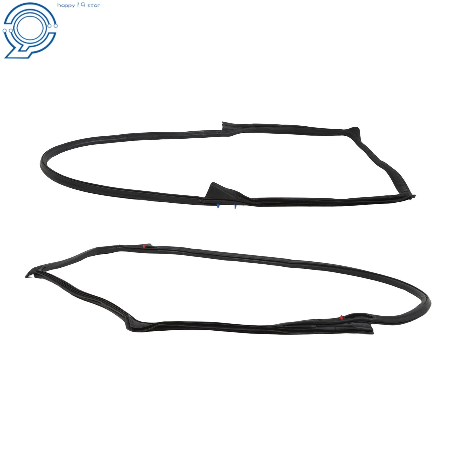Set of 2 Front Door Weatherstrip Seals for Jeep Wrangler (2007–2018)