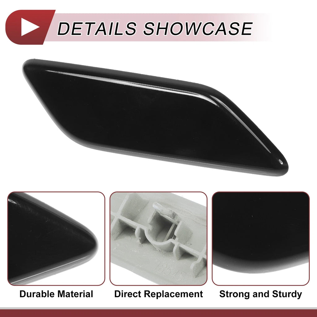Front Right Washer Nozzle Cover Cap for Honda CR-V (2015–2017) Black