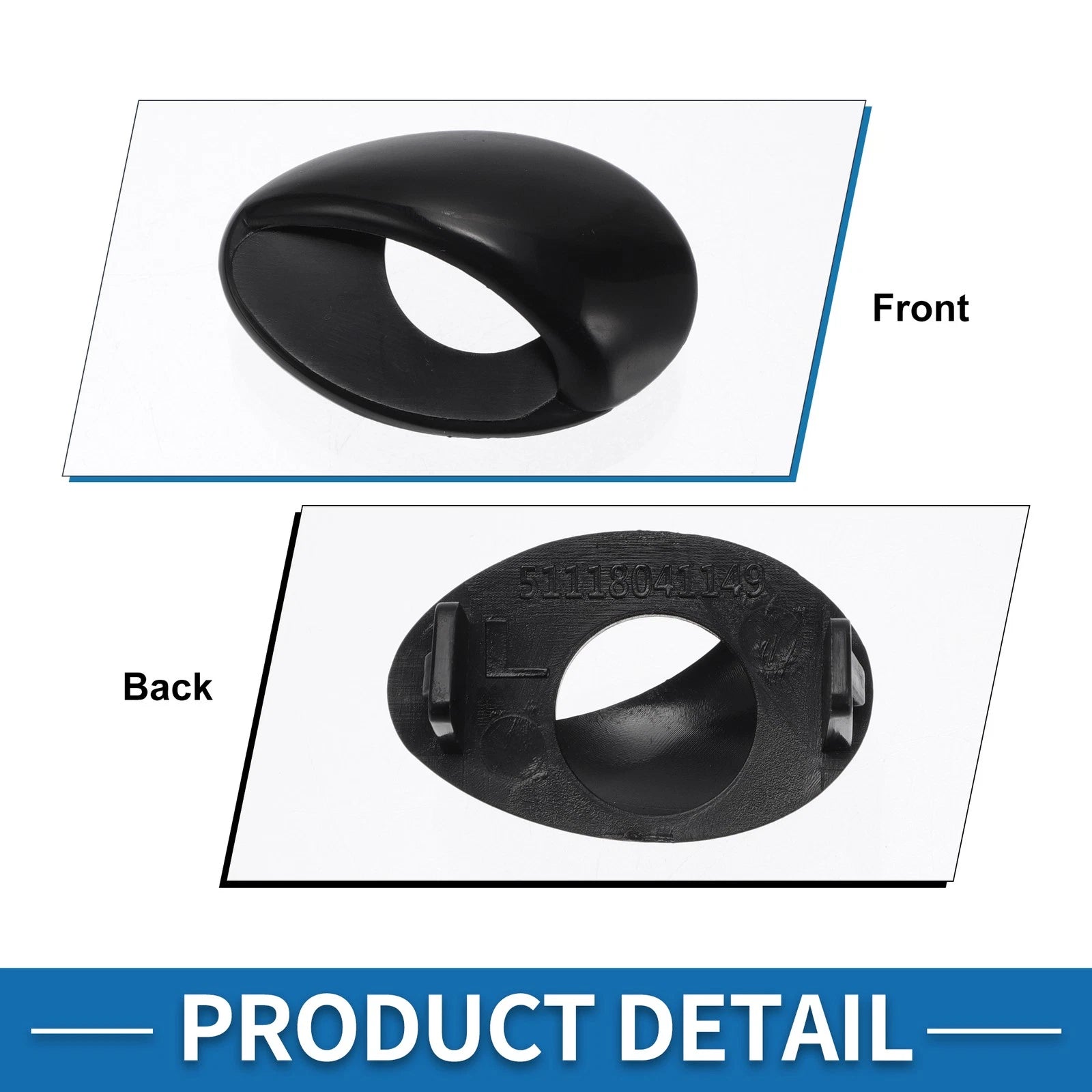 Front Left Headlight Washer Nozzle Cover for BMW M3 (2008–2013)