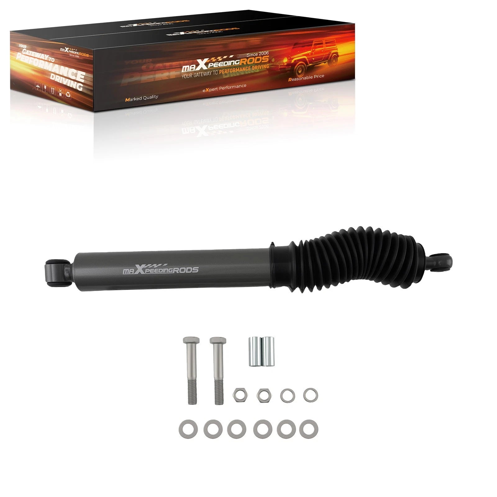 Front Steering Damper Kit for Toyota 4Runner (1986-1995) with Hardware