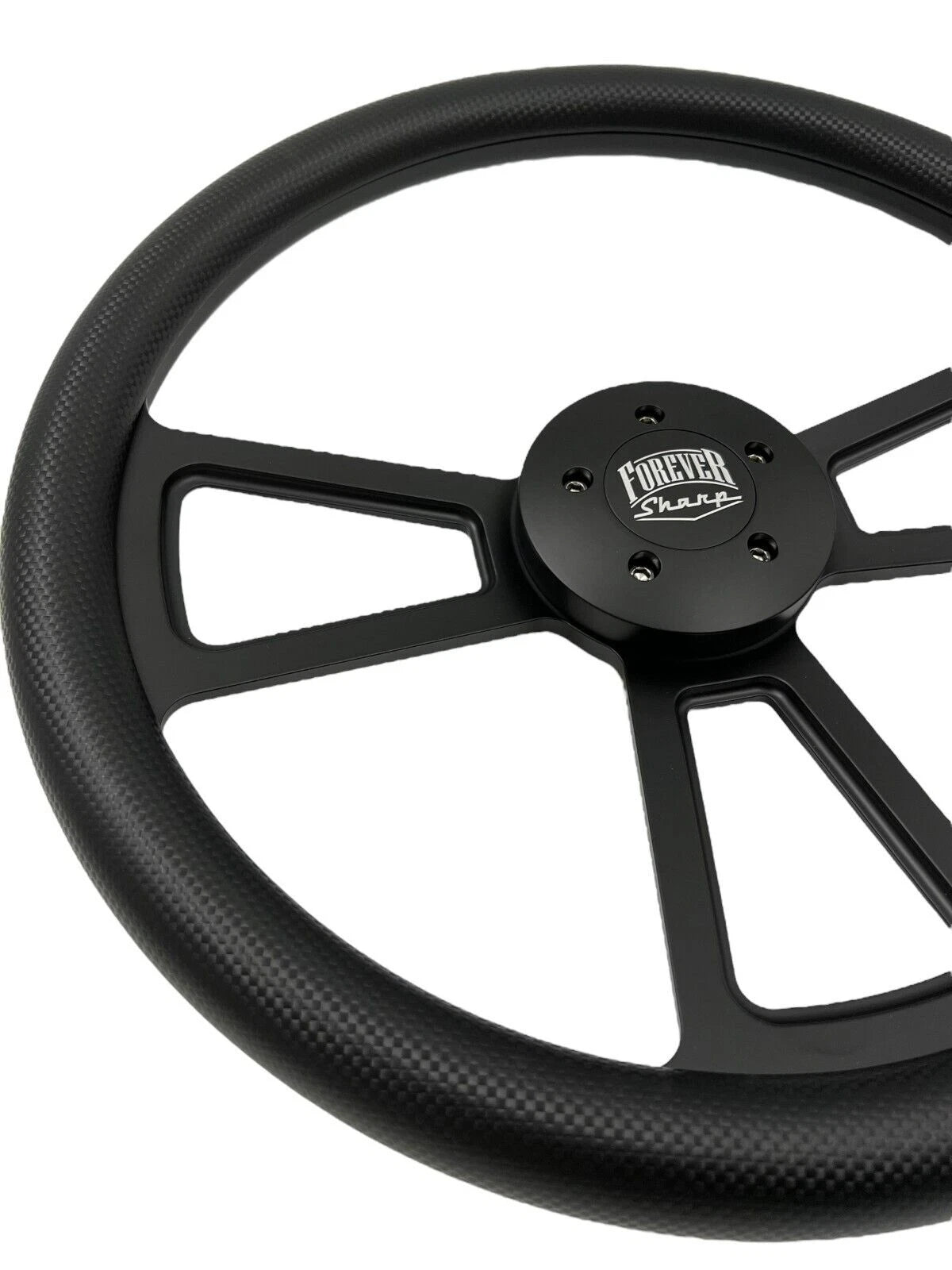 Steering Wheel Vinyl Wrap Carbon Fiber 5 Hole for Peterbilt Kenworth (2010–2024)