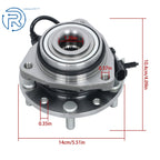 2X Front Wheel Bearing Hub Assembly for Chevy Blazer, S10 (1997-2005)