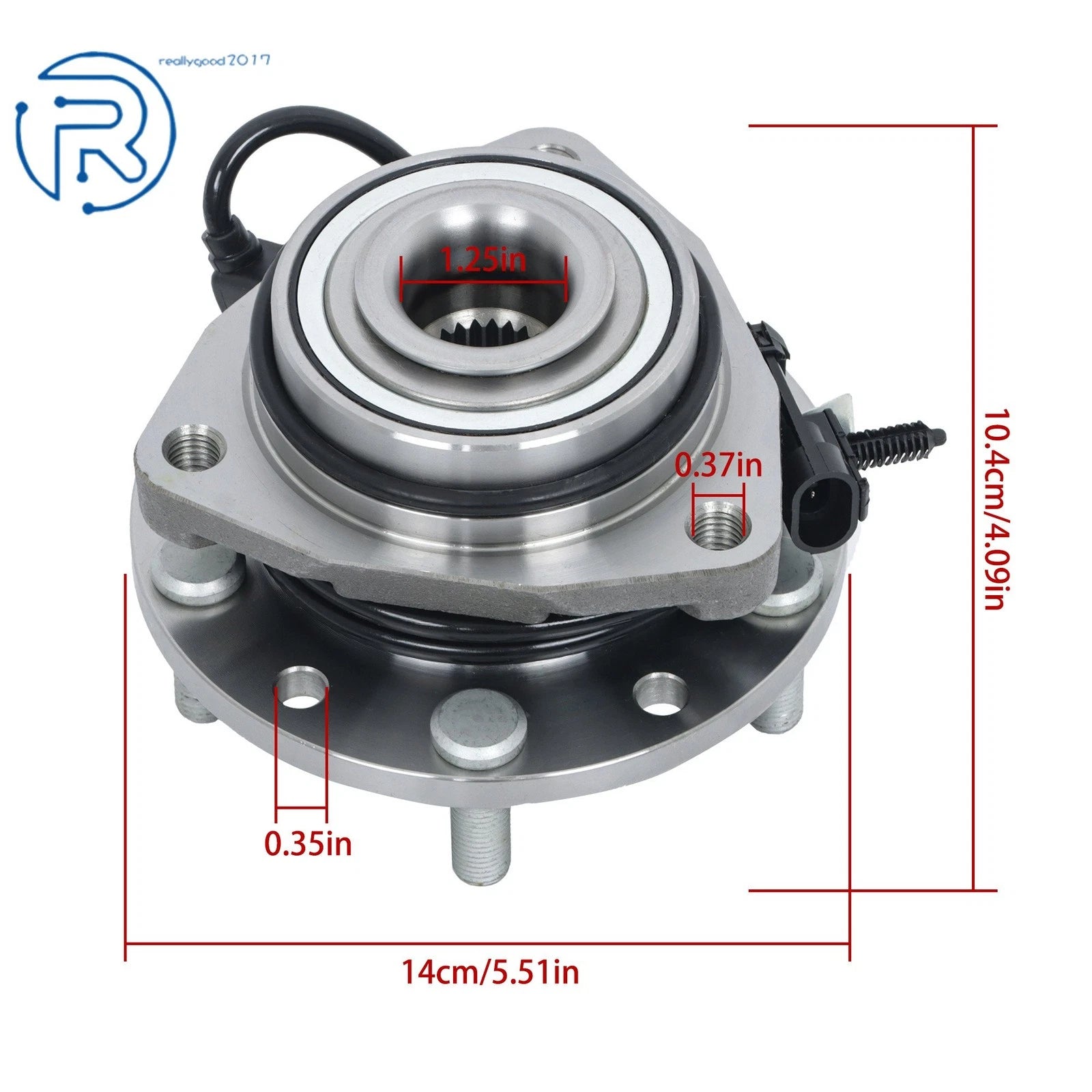2X Front Wheel Bearing Hub Assembly for Chevy Blazer, S10 (1997-2005)