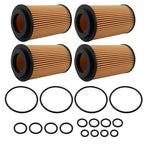 4X Oil Filter for Mercedes-Benz CLK C208 C209 A208 A209 (1999–2002) HU718/5X