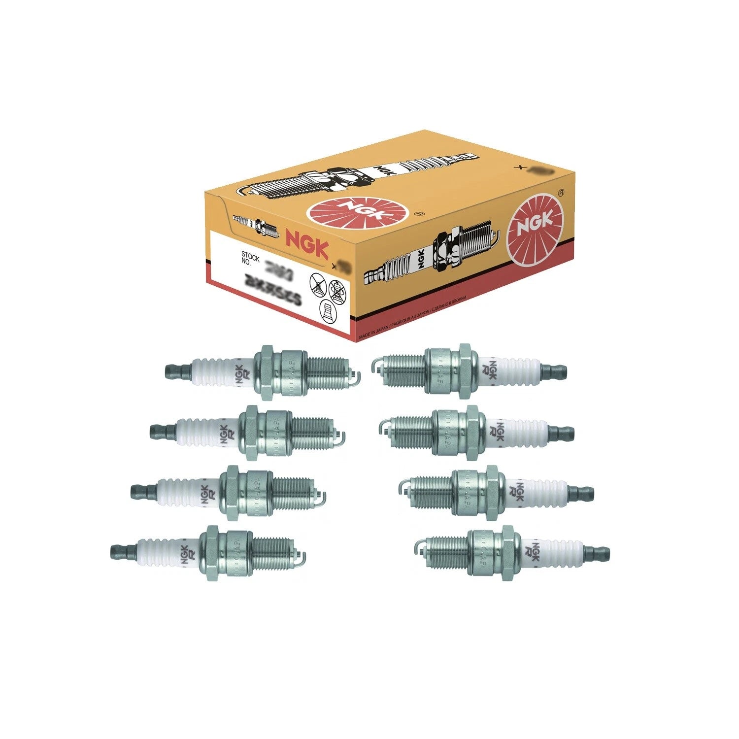 Set of 8 NGK Standard Nickel Spark Plugs for Chevy Jeep Dodge Chrysler Cadillac V8