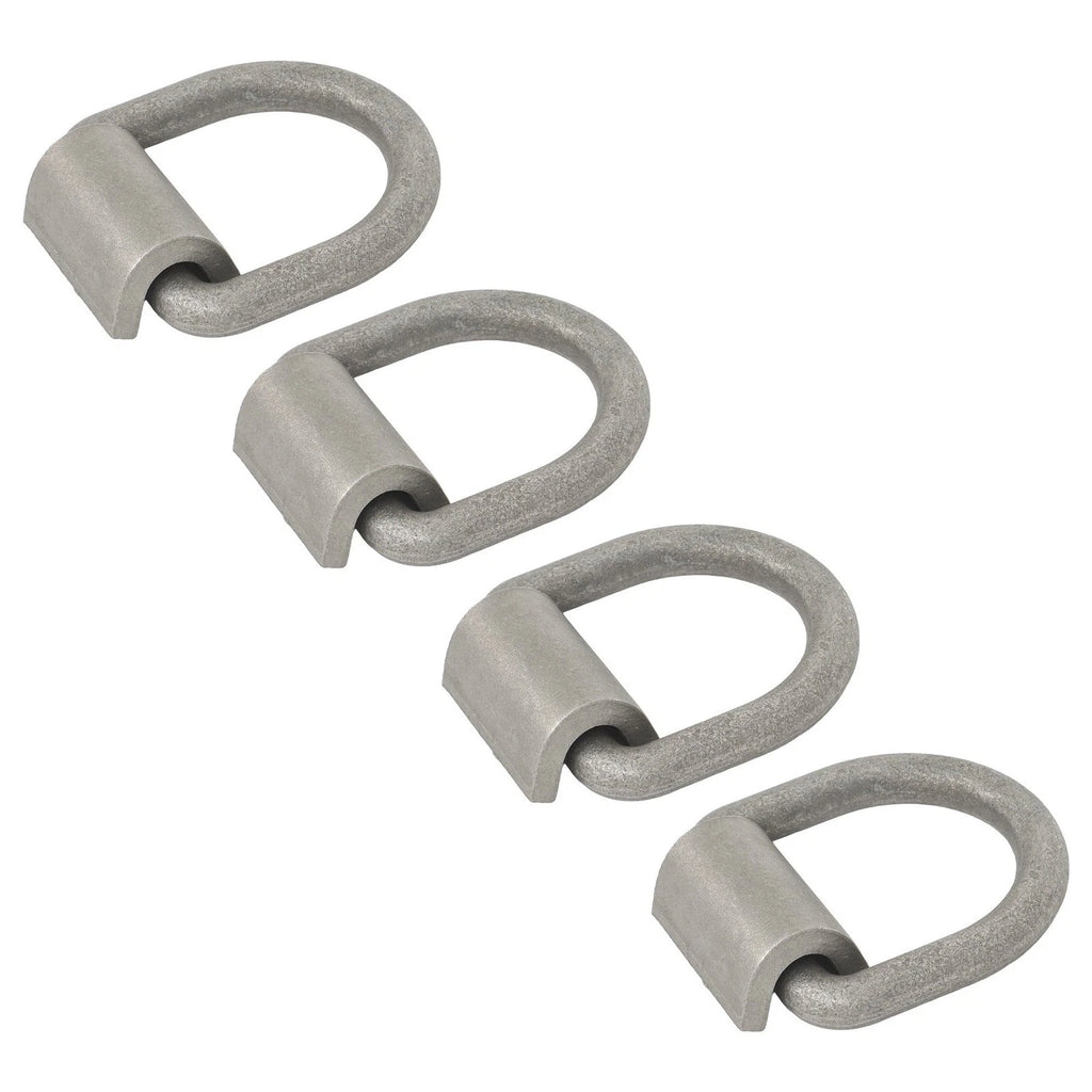 Set of 4 Heavy Duty Weld-On Forged D Rings for Automotive Use