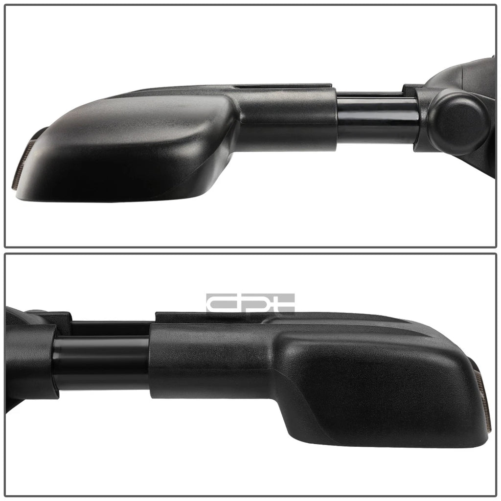 Set of 2 Power Heated LED Smoked Towing Mirrors for GM GMT800 (1999–2002)
